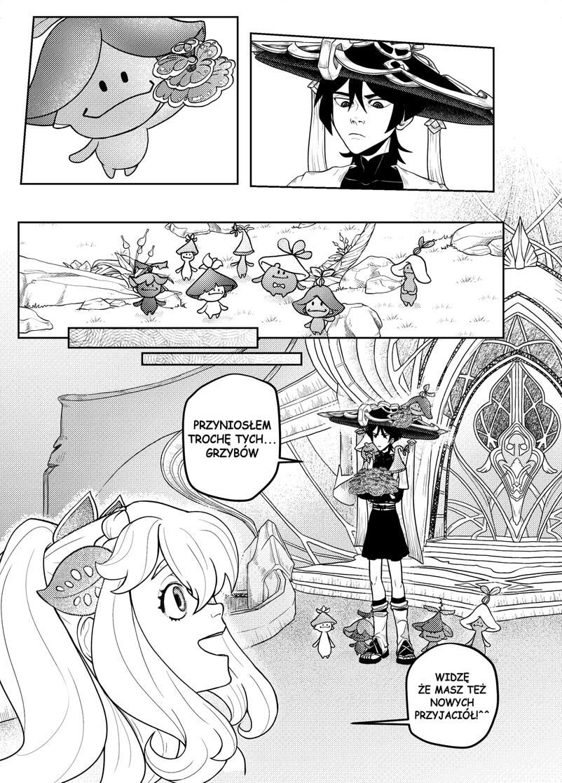 Genshin Impact fanzine comic page 4, April 2025