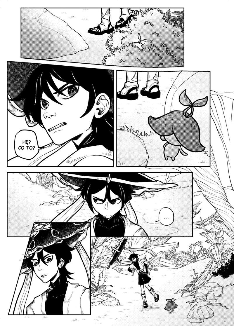 Genshin Impact fanzine comic page 3, April 2025