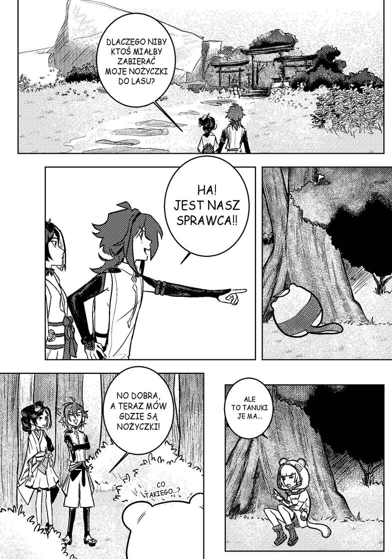 Genshin Impact fanzine comic page 5, April 2024