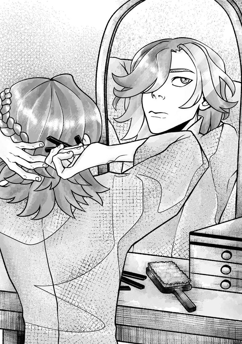 Genshin Impact fanzine illustration, September 2025