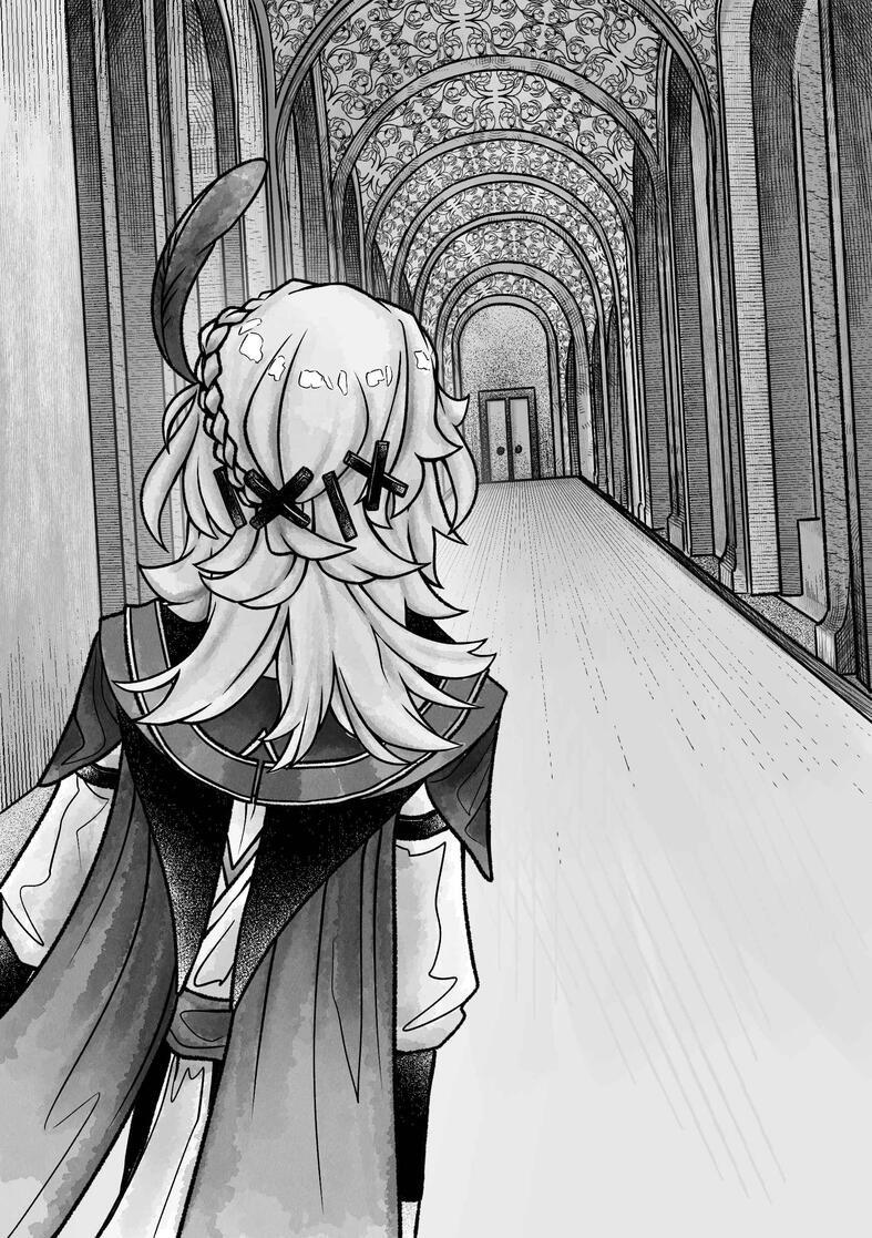 Genshin Impact fanzine illustration, September 2025