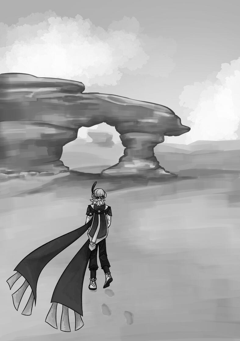 Genshin Impact fanzine illustration, September 2025